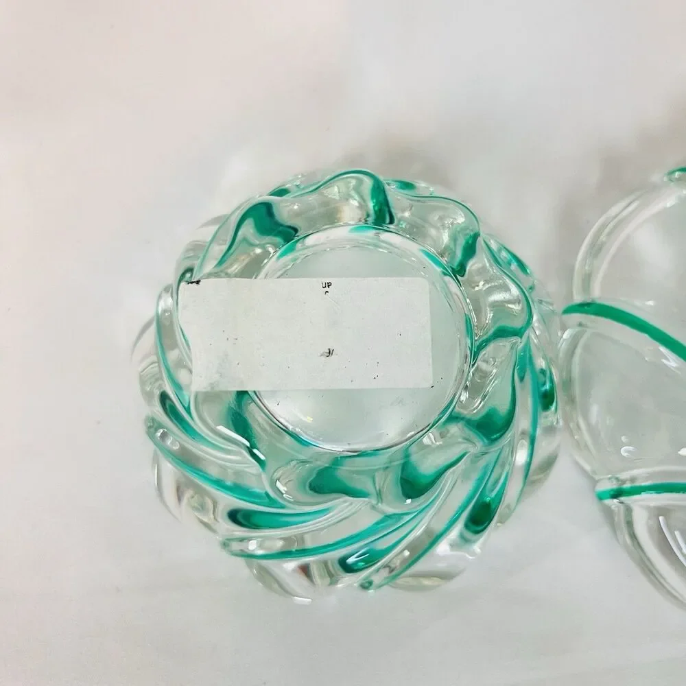Vintage Mikasa Peppermint Green Glass 3-Piece Set Made in Germany